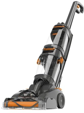 Vax Dual Power Carpet Cleaner Machine, Upright Portable Carpet and Rug Shampooer Washer, Included Solution, Easy to Carry, Orange, 800W, 5.8kg W86-DP-B