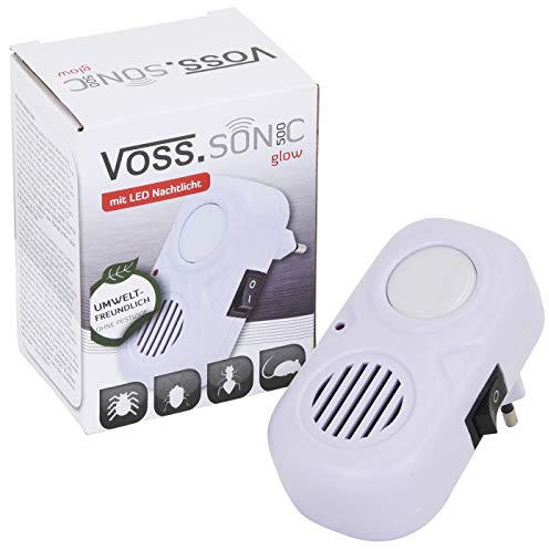 VOSS.sonic Répulsif à ultrasons Jusqu’à 60 m 500 – Glow/Lutte Contre Les parasites, Protection Contre Les Insectes