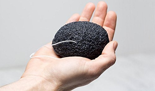 100% Natural Fiber, Organic Konjac Sponge, Bamboo Charocal Facial Sponge, Great Cleansing And Exfoliate Puff, Face Scrub, Beauty Facial Washer, Perfect For Dry Skin