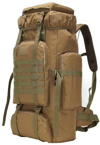 W WINTMING Hiking Backpack for Men 70L/100L Camping Backpack Military Rucksack Molle 3 Days Assault Pack for Climbing