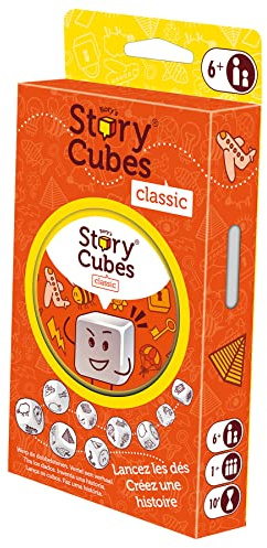 Asmodee Story Cubes: Original, Juego de Dados para Contar Historias, Creatividad, A Partir de 6 Años, A Partir de 1 Jugador, 10 Minutos por Partida, Multilenguaje (Incluye Español)