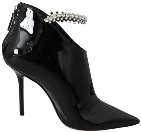 Jimmy Choo Blaize 100 Lederstiefel, Schwarz