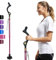 Walking Sticks Foldable for Men & Women Seniors for Balance,Self Standing Folding Cane,Height Adjustable Anti-Slip Lightweight Alloy Walking Stick Collapsable for Travel Mobility Aid (pink)