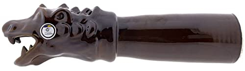 CÉRAMIQUE RAMBLEGNE | gargouille en céramique | gargouille de boue | Terminaison céramique décorative drain | Modèle 03 | Cognac | 48x10x13 cm