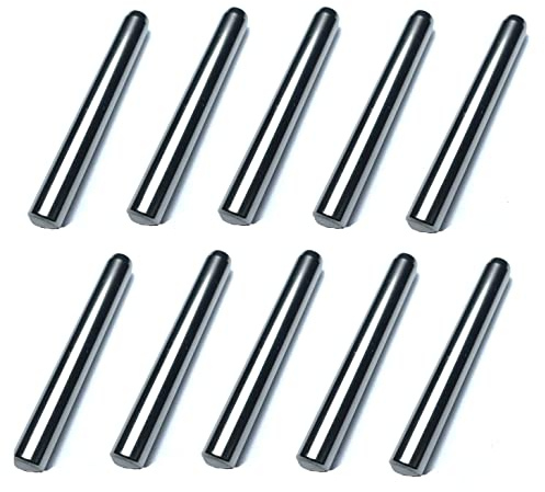 ZDingTech 10PCS 1/4 x 2 Inch Dowel Pins Shelf Pegs 1/4 inch,Bearings Alloy Steel pins Wood Bunk Bed Dowel Pins 1/4 Shelf Pins 1/4 inch Metal pins Fasten Elements for Fixing a Component's Position