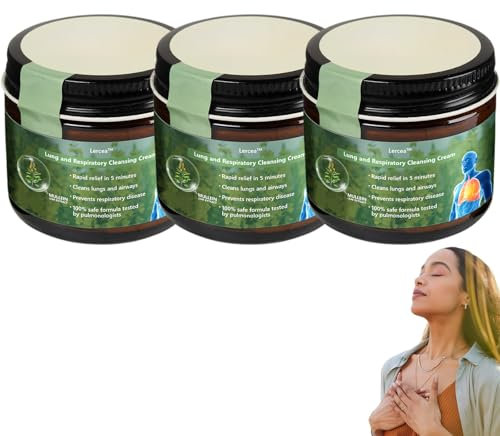 Lercea Königskerze Clear lung Repair Cream, Lercea Lungen- und Atemwege Reinigungscreme, Kräuter-Lungenreinigungs- und Reparaturcreme, Königskerzen-Salbe zur Lungenreinigung (3)