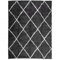 Genérico Wenjingqi 375418 Moderner Hochflor-Teppich, Schwarz und Creme, 300 x 400 cm, mehrfarbig