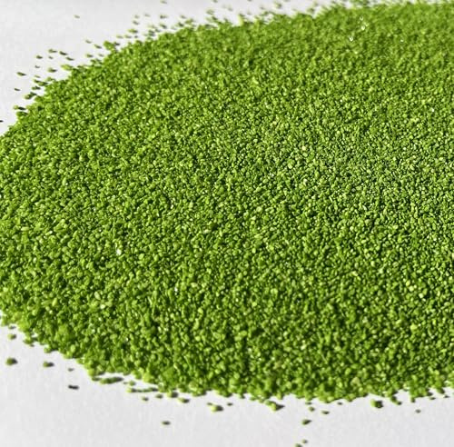 5 kg de sable décoratif vert – Fabriqué en Allemagne – Sable fin de couleur verte pour décoration, vase, bougies, mariage, fleuriste, bricolage, jardin et événements, sable de quartz coloré dans un