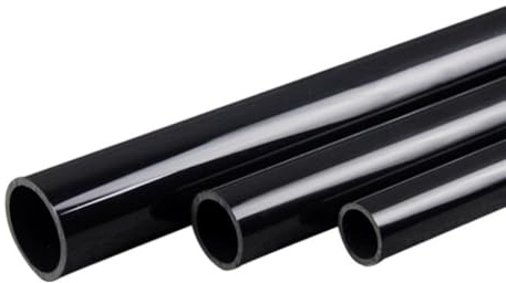 1 Tube Rond En PVC Noir De 100 Cm De Diamètre Extérieur 20-50 Mm, Épaisseur 2, 2,2 Et 2,4 Mm For Canal De Drainage, Protection Des Fils Et Câbles, Accessoires For Aquarium(25mm)