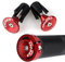 LYCAON Bike Lenker Griffe, rutschfeste Gummi Fahrrad Griff Griff mit Aluminium Lock, Bike Handgriff für Scooter Cruiser Urban Bike Dreirad Rad Stuhl Mountain Bike Road Bike MTB BMX (Rot)