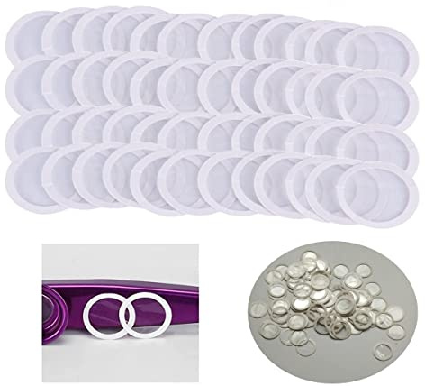 LYPER 120Pcs Kazoo Flute Diaphragm Transparent Membrane Mouth Kazoo Flute Film Parts Accessories Mini Instrument Companion 20mm