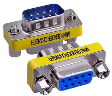 LuoQiuFa 2 pz Rs232 Cavo Seriale 9 Pin DB9 Maschio a Femmina Gender Changer Accoppiatore Adattatore Connettore