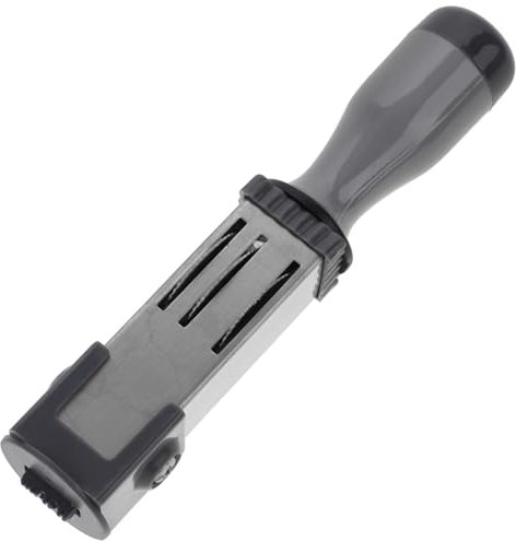 DIYEAH Handheld Datumstempel Tragbarer Mehrzweck Zeitstempel Leichtes Date Rolling Stamp Vielseitiges Zubehör Für Akten