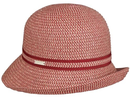 Seeberger Gavia Campana Sombrero de paja Sombrero de Verano Sombrero de Mujer Sombrero de Campana Sombrero de Jardín Mujer - Con Cinta De Grosgrain Verano Primavera-Verano - Talla Única Fucsia