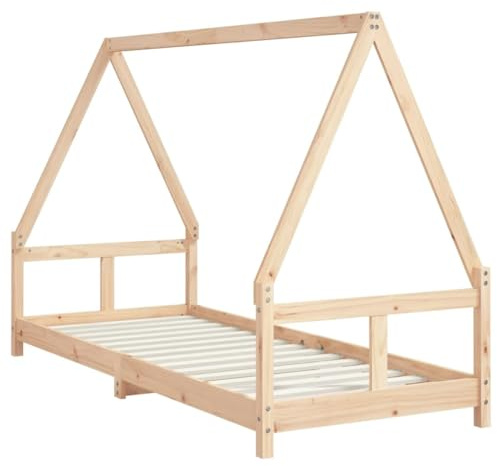 Lit Cabane Enfant, Cadre de lit pour enfants 80x200 cm bois de pin massif