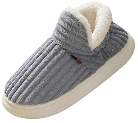 Pantofole Stivaletto Donna Uomo Invernali Calde Pantofole Stivaletti da Casa Pelose Comode Stivali Mini Boots Donna Antiscivolo Pantofole Chiuse per Interno Esterno Antiscivolo