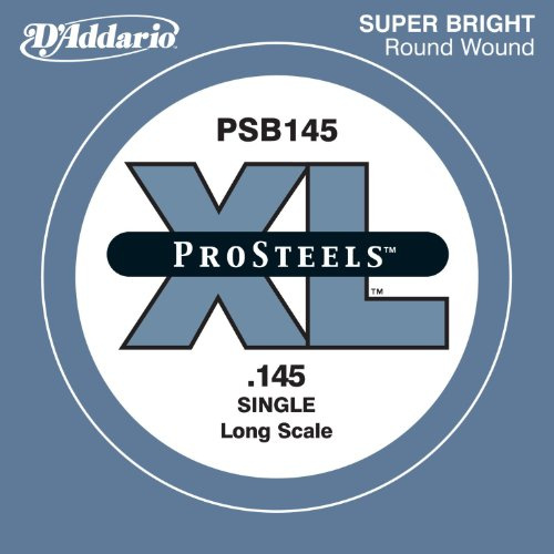 D'Addario PSB145 ProSteels, cuerda individual para bajo, escala larga, .145