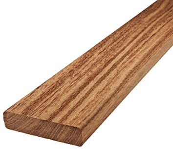 BioMaderas® - Lames de terrasse en Cumaru - Largeur 90 mm - Épaisseur 21 mm - Longueur 121 cm