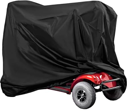SIRUITON Mobility Scooter Storage Cover, Wheelchair Cover Waterproof for Travel Lightweight Electric Chair Cover Rain Protector from Dust/Dirt/Snow/Rain/Sun Rays（170x61x117cm） (170x61x117cm)