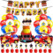 46 Stück Feuerwehr Deko Kindergeburtstag, Feuerwehrmann Sam Geburtstag Deko, Feuerwehrmann Luftballons, Feuerwehrmann Geburtstag Dekoration, Feuerwehr Deko für Kinder Party Supplies