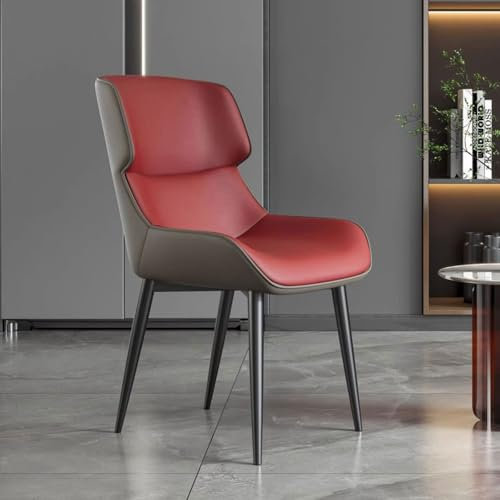 ZCFLWR Ergonomischer Esszimmerstuhl, Küchenstuhl mit Armlehnen, Bürostuhl, Badewannenstuhl mit Rückenlehne und Metallbeinen, Frisierstuhl, geeignet für Homeoffice und Arbeitszimmer