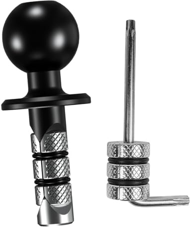 Namvo Supporto per attacco manubrio Fo-Rk in metallo con sfera in TPU da 1 pollice adatto per fori di stelo con diametri da 12 mm a 25,4 mm, compatibile con RAM Mount B Dimensioni 1 sfera a doppia