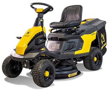 GARLAND ATILA 66 M-V24 - Rider cortacésped de Gasolina 4T 224cc, 65 cm Ancho de Corte, Arranque eléctrico, Recogida 150L, Mulching, Salida Lateral, transmisión mecánica