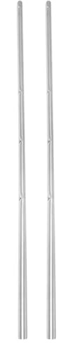 CVUTOVO Varillas Metálicas De 8 Mm De Diámetro y 52,5 Cm para Mesa De Futbolín, Accesorio De Repuesto Compatible, Barra Estable para Juego De Mesa De Fútbol, Paquete De 2 Unidades