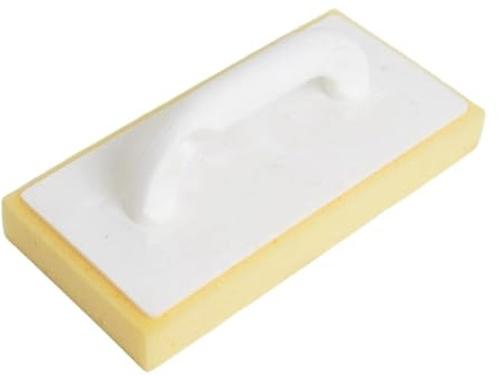 Chosertory Cazzuola per Fughe con Spugna, Spatola Professionale Assorbente per Fughe di Piastrelle, 28x14 Cm, Cazzuola di Finitura, Attrezzi per Muratura E