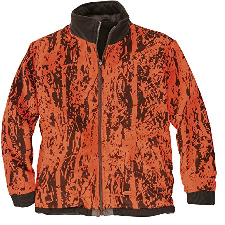 Hubertus XXL Warn-Wendejacke olivbraun/neonorange, Größe:4XL