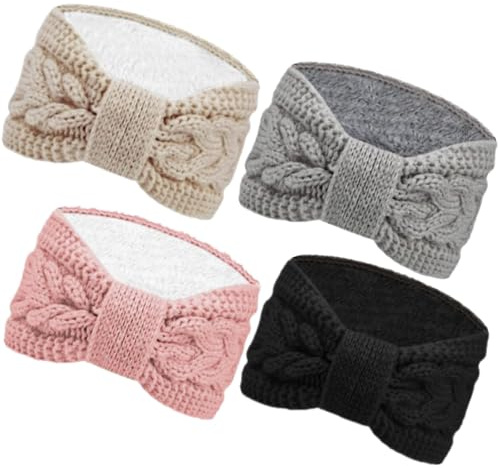 Chalier Winter Headbands for Women, Crochet Ear Warmer Headband, Mix B