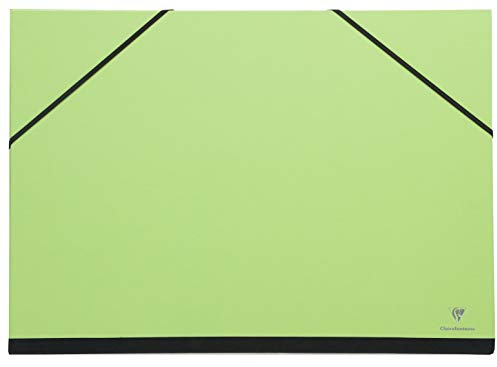 Clairefontaine 144804C ritmaya med elastiskt band, praktisk och robust, 28 x 38 cm, 1 st, grön