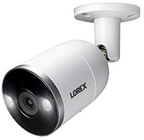 Lorex 4K Ultra HD Indoor/Outdoor Active Deterrence Add-On Metal IP Security Camera with Smart Motion Plus, 150ft Night Vision, Color Night Vision, Two-Way Talk Audio [Requires Recorder]