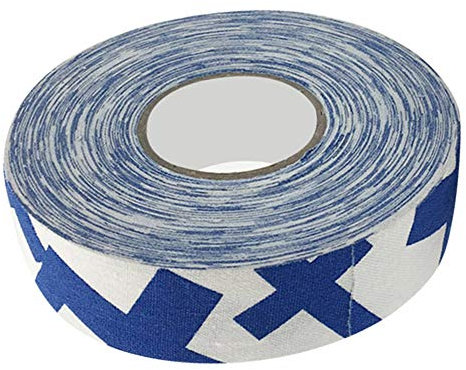 Hockey Schlägerband, 2,5 cm x 25 m Sport Hockey Tape, Bunte Easy Tear Badminton Pole Pads Eisfeld Lacrosse Stick Schutzband (Blaues Pluszeichen)