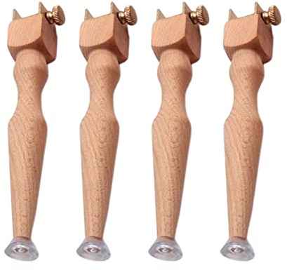 F Fityle 4 Pezzi Supporto per Telaio Ricamo, Sollevatore per Telaio da Ricamo Supporto per Gambe Rialzate, Ricamo in Legno E Telaio per Telaio a Punto Croce Supporto per Gambe Forniture