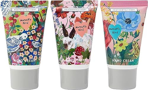 Vintage & Co Beauty Nathalie Lete Myrtle Woods Mini Hand Creams Gift Set, 3 x 30 ml