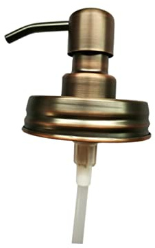 Milisten Soap Pump Jar Soap Dispenser Lid Replacement Pump for Bottle Wide Mouth Jar Lids Liquid Pump Dispenser Head Showerhead Replacement Bottle Pump Stainless Steel