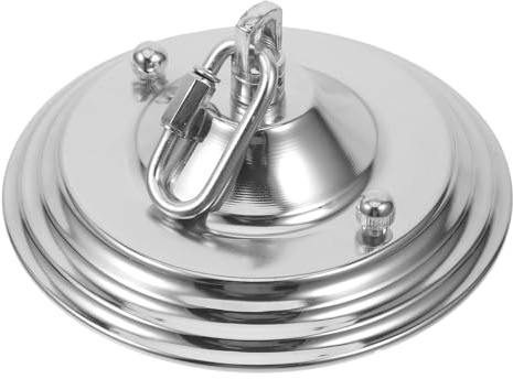 ARTIBETTER Kit De Dosel Para Luz De Techo Placa De Luz Colgante De Metal Resistente Con Accesorios De Montaje Para Lámpara De Araña Lámpara Colgante Cesta De Flores Plateada