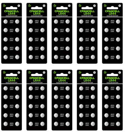 (100 Pack) LR44 AG13 303 357 A76 L1154F Batteries 【High Capacity】 1.5V Button Coin Cell Battery