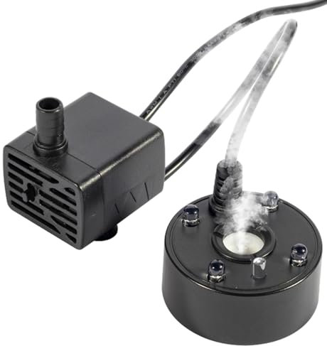 à ultrasons, de Bassin – à ultrasons Polyvalent avec lumières LED pour Fontaine à Eau, étang et d'aquarium, à ultrasons – Machine à