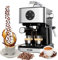 ICUIRE - Máquina de espresso con 20 barras con espumador de leche, cafetera de tanque de agua de 50 onzas para café con leche, moca, americano, capuchino, cafetera espresso para café