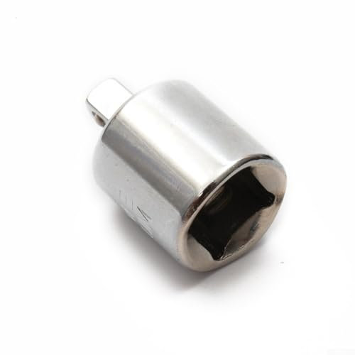 Adaptador de enchufe de unidad, pieza de adaptador portátil, llave convertidora de llave de vaso de 1/2 pulgada 3/8 pulgadas 1/4 pulgadas hembra a macho, acero, varios tamaños (1/2-1/4)