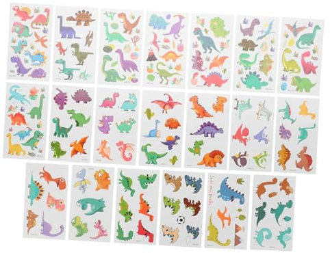 BESTYASH Adesivi Temporanei 20 Fogli Impermeabili per Ragazza Facili e Rimuovere Adatti per e Giocattoli