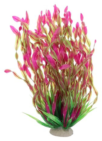 MOBUTOFU Plantas Acuáticas Realistas para Peceras Decoración De Plástico De Marinas