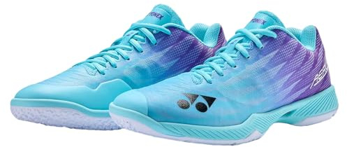 YONEX Men's Power Cushion Aerus Z Badminton Shoes - Durable Lightweight Breathable Sport Shoes for Superior Traction, Indigo, Size 8