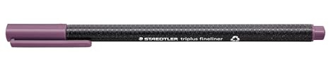 Staedtler 334-260 Triplus Fineliner (Dreikant, Superfeine, Metallgefasste Spitze, Linienbreite ca. 0,3 mm, 10 Stück) malve