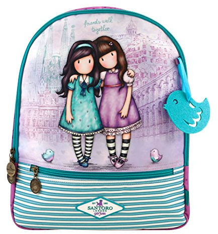 Santoro Gorjuss Cityscape - Rucksack - Friends Walk Together