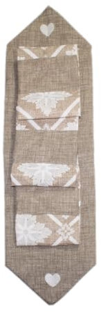 Russo Tessuti Portarotolo 3 Rotoli Carta Igienica Bagno SVEVA Medaglioni Mandala Vari Colori-Beige