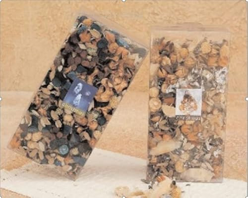 Juego de 2 popurrí de oro y plata de Navidad, perfumados decorativos, flores secas perfumadas navideñas