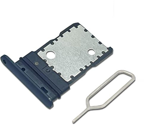 Eonpam Dual SIM Slot for Google pixel 3 XL SIM Card Tray Holder Replacement + Sim Pin (Black)